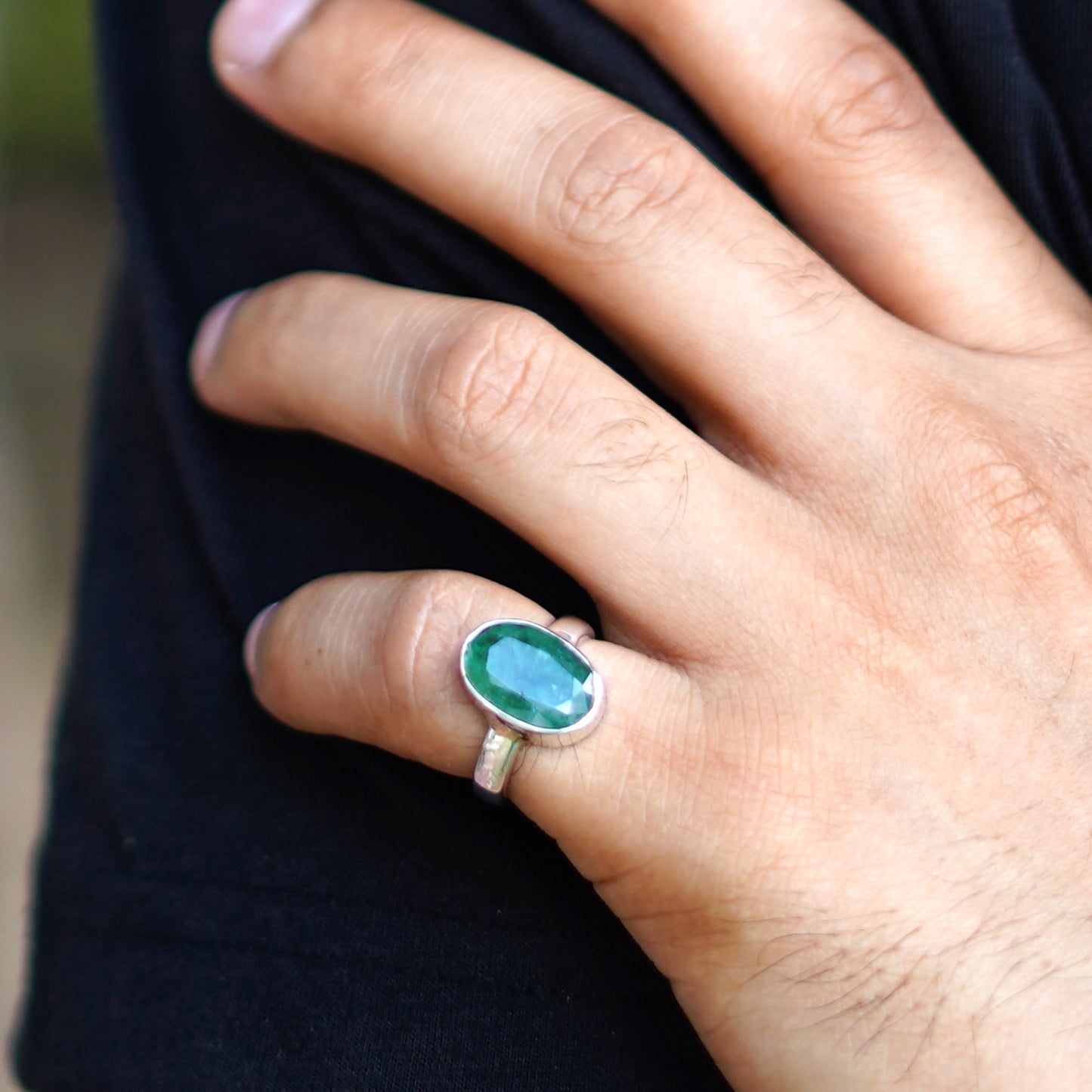 Natural Emerald Ring- 5.00 Carat/5.55 Ratti