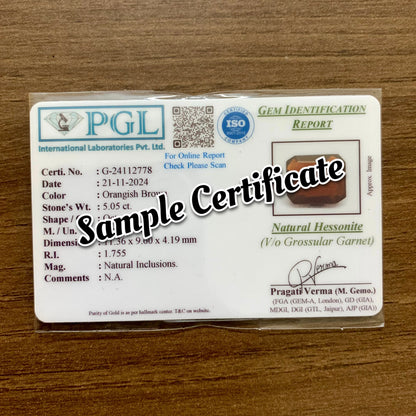 Natural Hessonite Garnet - 5.65 Carat/6.27 Ratti