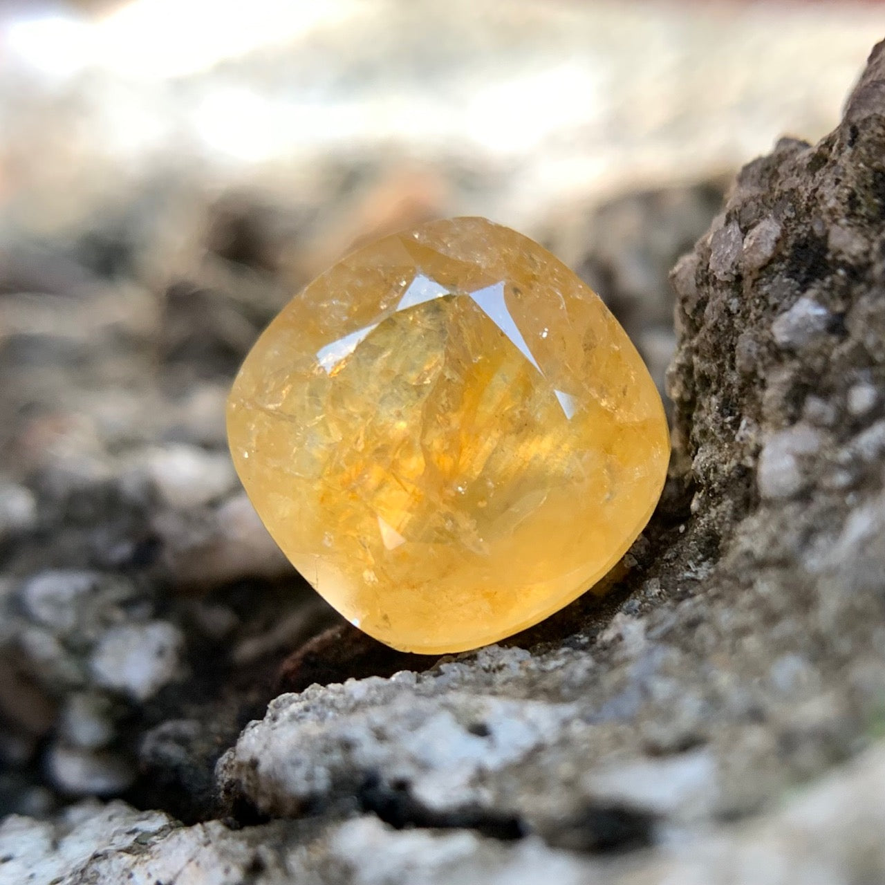 Natural Yellow Sapphire - 6.02 Carat/6.68 Ratti