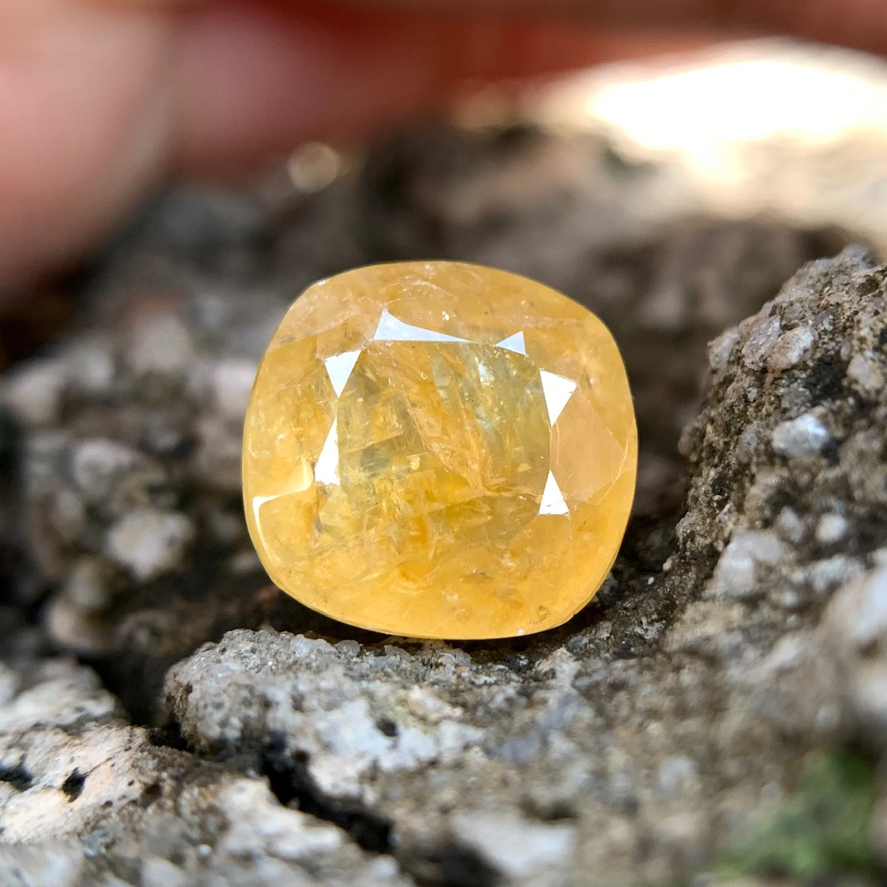 Natural Yellow Sapphire - 6.02 Carat/6.68 Ratti