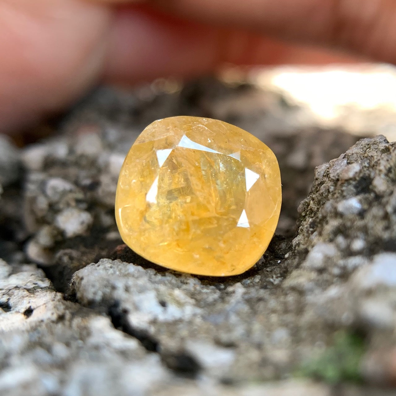 Natural Yellow Sapphire - 6.02 Carat/6.68 Ratti