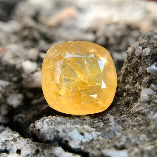 Natural Yellow Sapphire - 6.02 Carat/6.68 Ratti