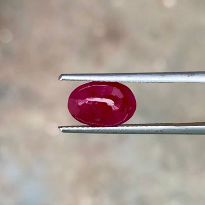 Natural Burmese Ruby - 3.99 Carats/4.43 Ratti