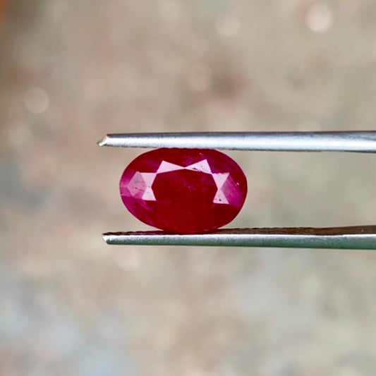 Natural Burmese Ruby - 3.99 Carats/4.43 Ratti