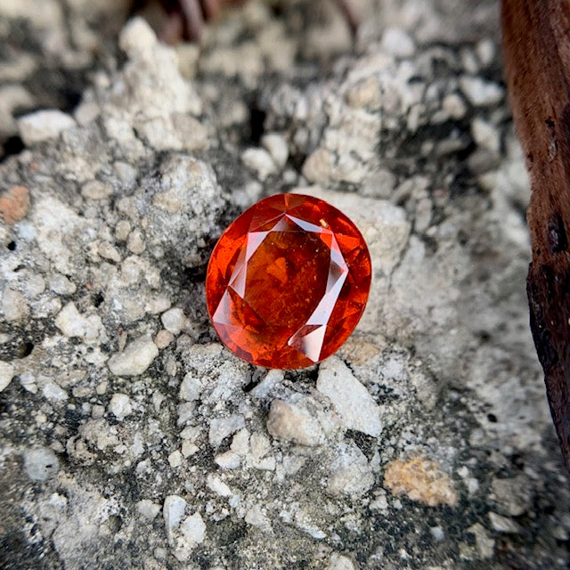 Natural Hessonite Garnet - 5.65 Carat/6.27 Ratti