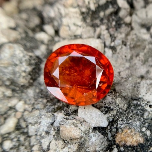 Natural Hessonite Garnet - 5.65 Carat/6.27 Ratti