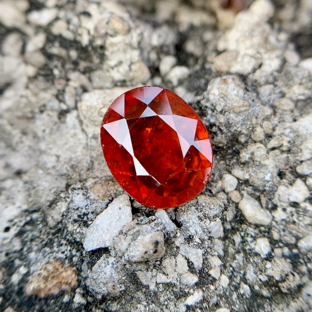 Natural Hessonite Garnet - 5.90 Carat/6.55 Ratti