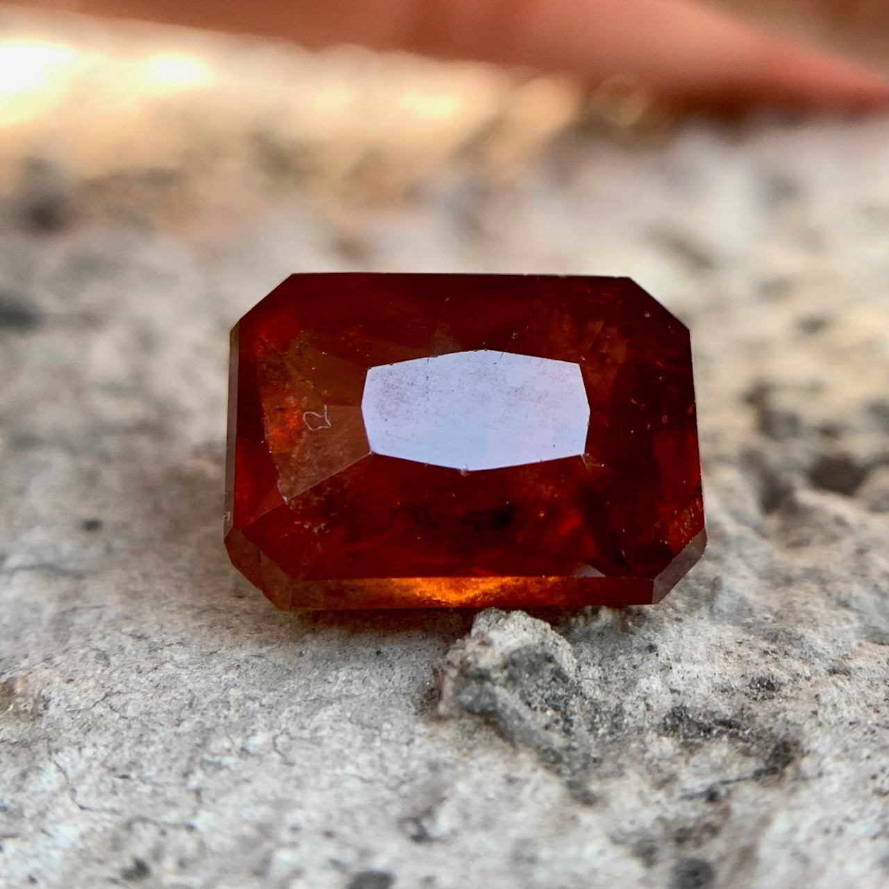 Natural Hessonite Garnet - 7.30 Carat/8.14 Ratti