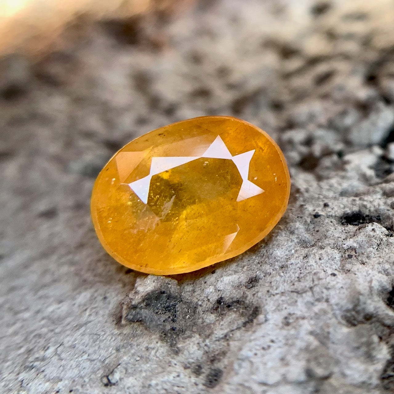 Natural Yellow Sapphire - 6.40 Carat/7.10 Ratti