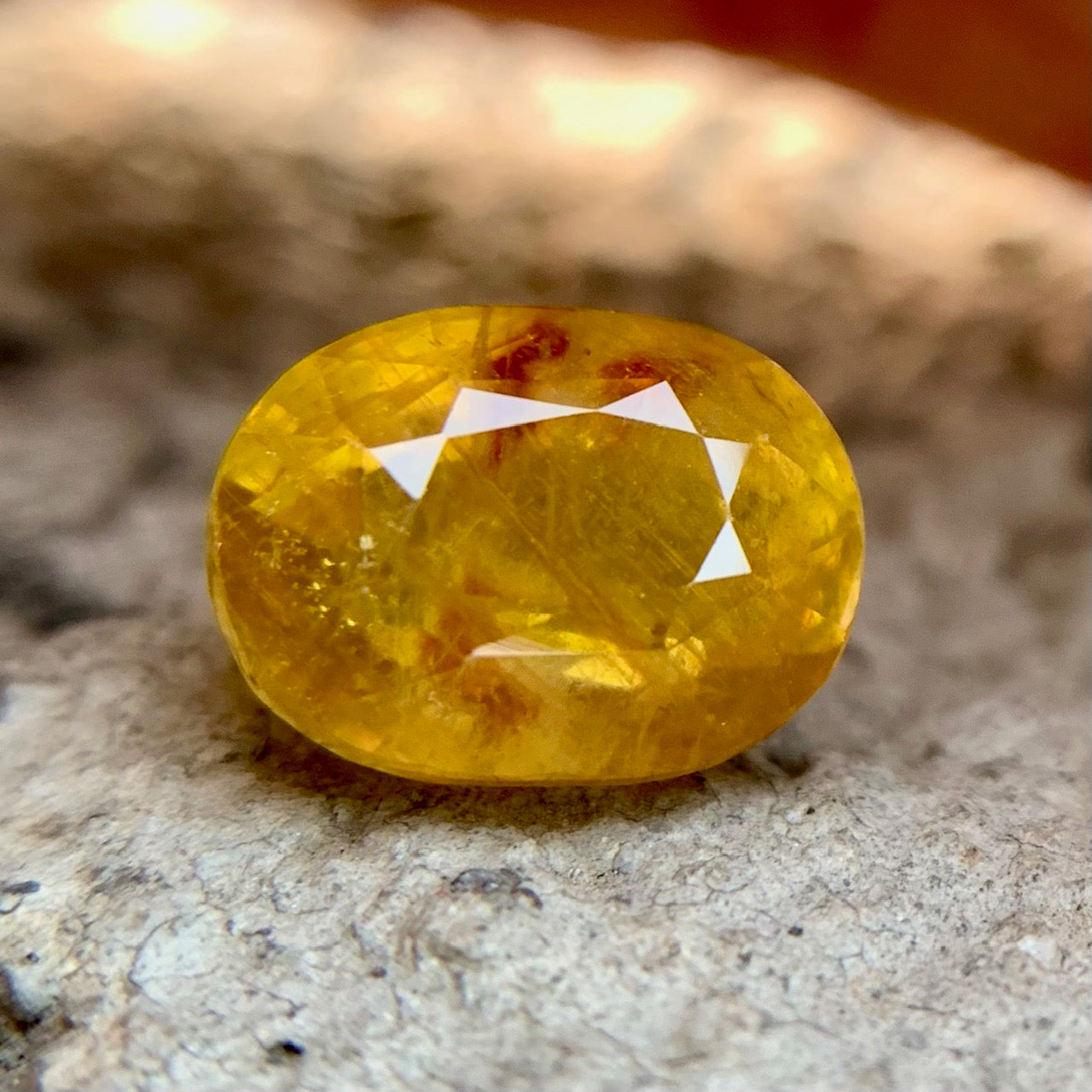 Natural Yellow Sapphire - 6.05 Carat/6.69 Ratti