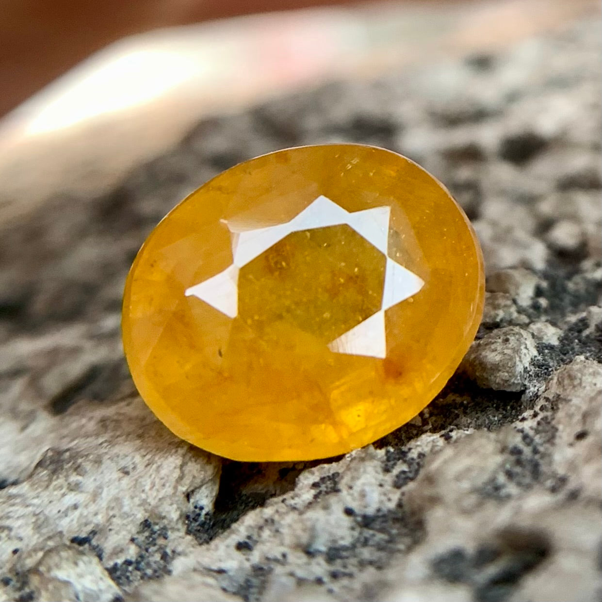 Natural Yellow Sapphire - 6.30 Carat/7.00 Ratti