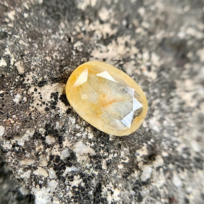 Natürlicher gelber Saphir – 5,80 Karat/6,44 Ratti