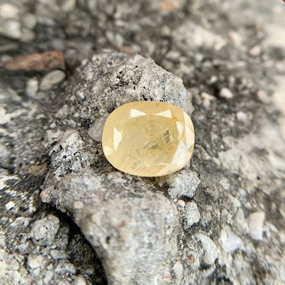 Natürlicher gelber Saphir – 6,55 Karat/7,27 Ratti