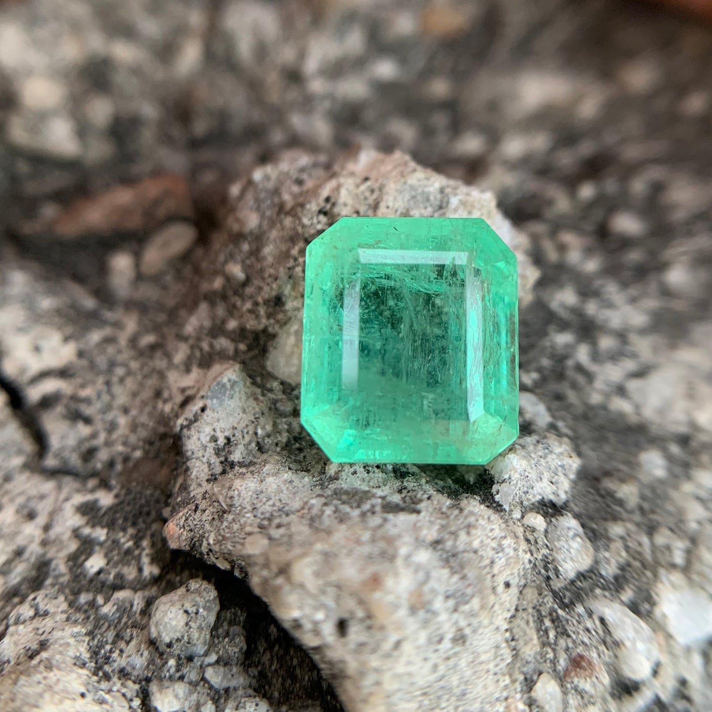 Natural Columbian Emerald - 7.04 carat/7.81 Ratti