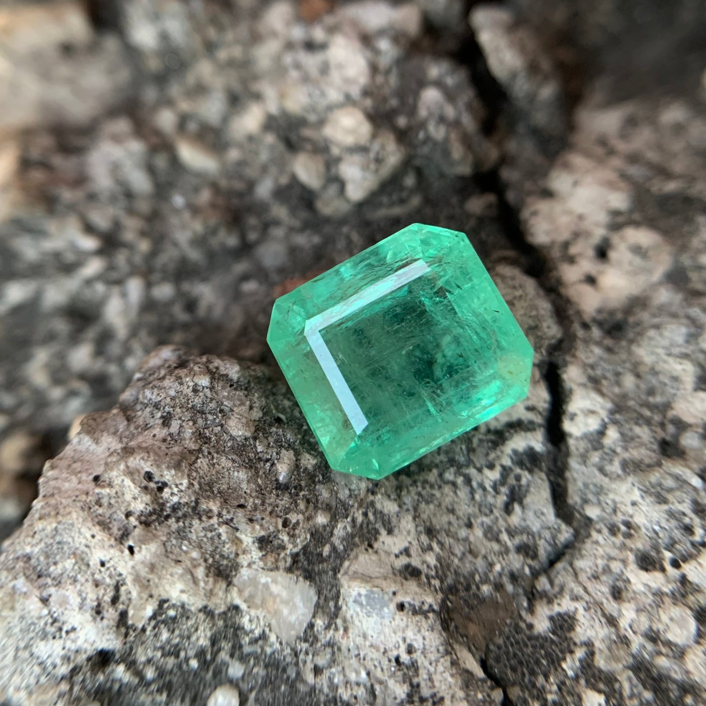 Natural Columbian Emerald - 7.04 carat/7.81 Ratti