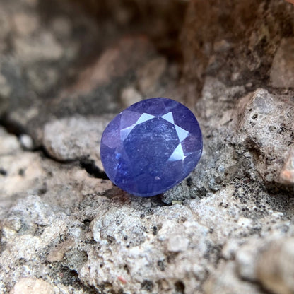 Natürlicher blauer Saphir – 3,40 Karat/3,77 Ratti