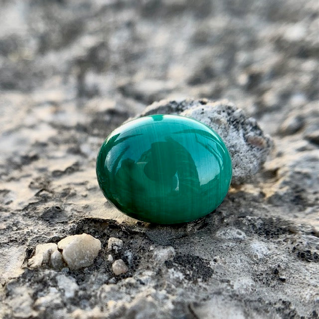 Natural Malachite Stone - 12.55 Carats