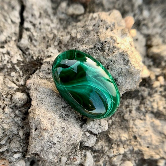 Natural Malachite Stone - 10.33 Carats