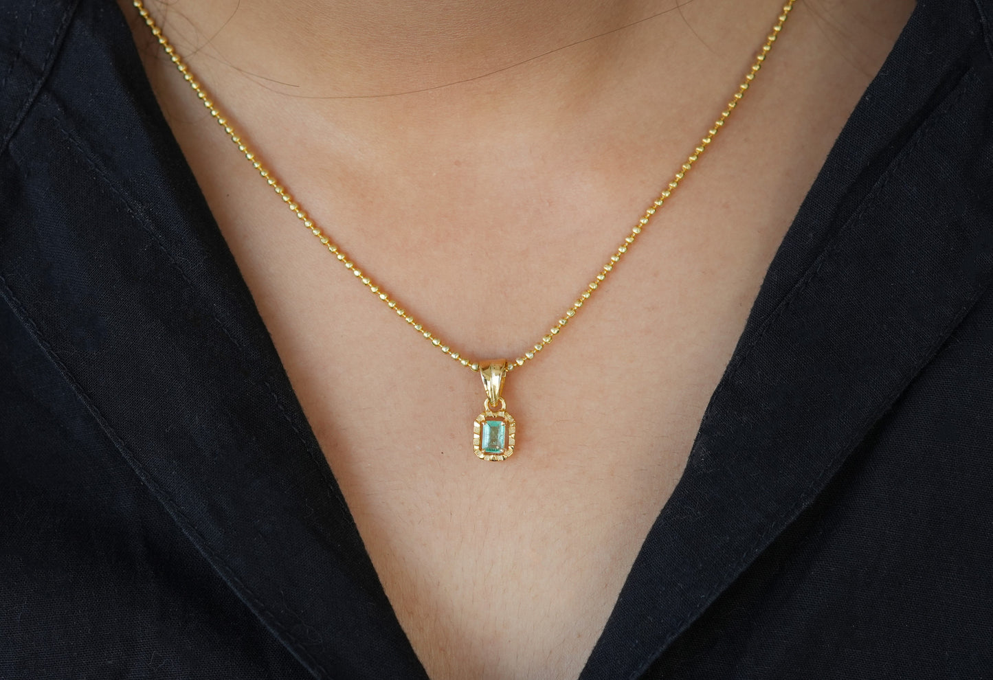 Natural Emerald Pendant - 1.30 Carat