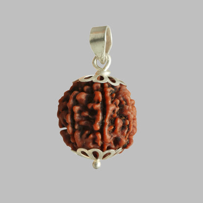 Rudraksha Silberanhänger - 7 Gesichter