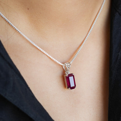 Natural Ruby Pendant - 5.00 Carats