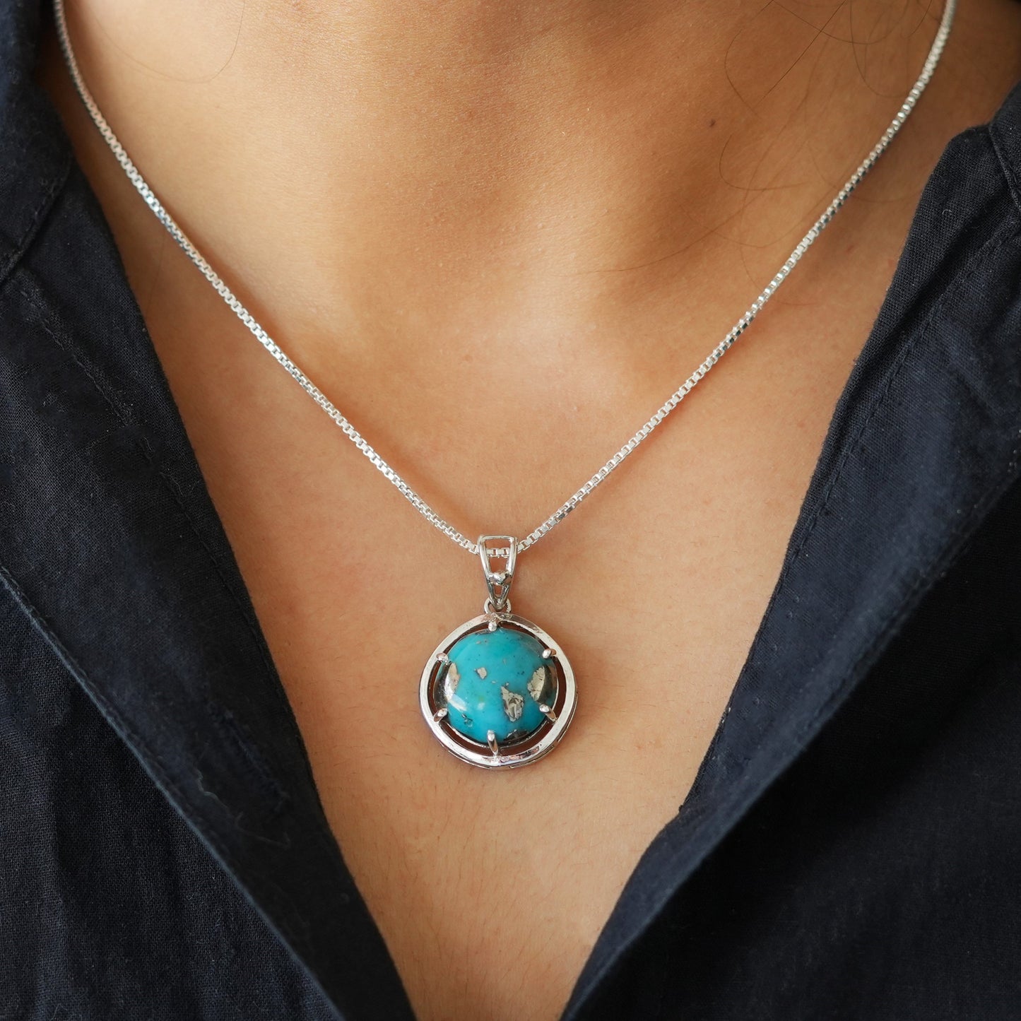 Natural Turquoise Pendant - 10.00 Carats