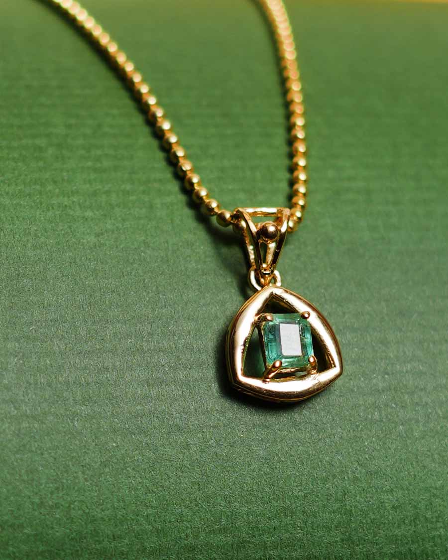 Natural Emerald Pendant - 1.25 Carat