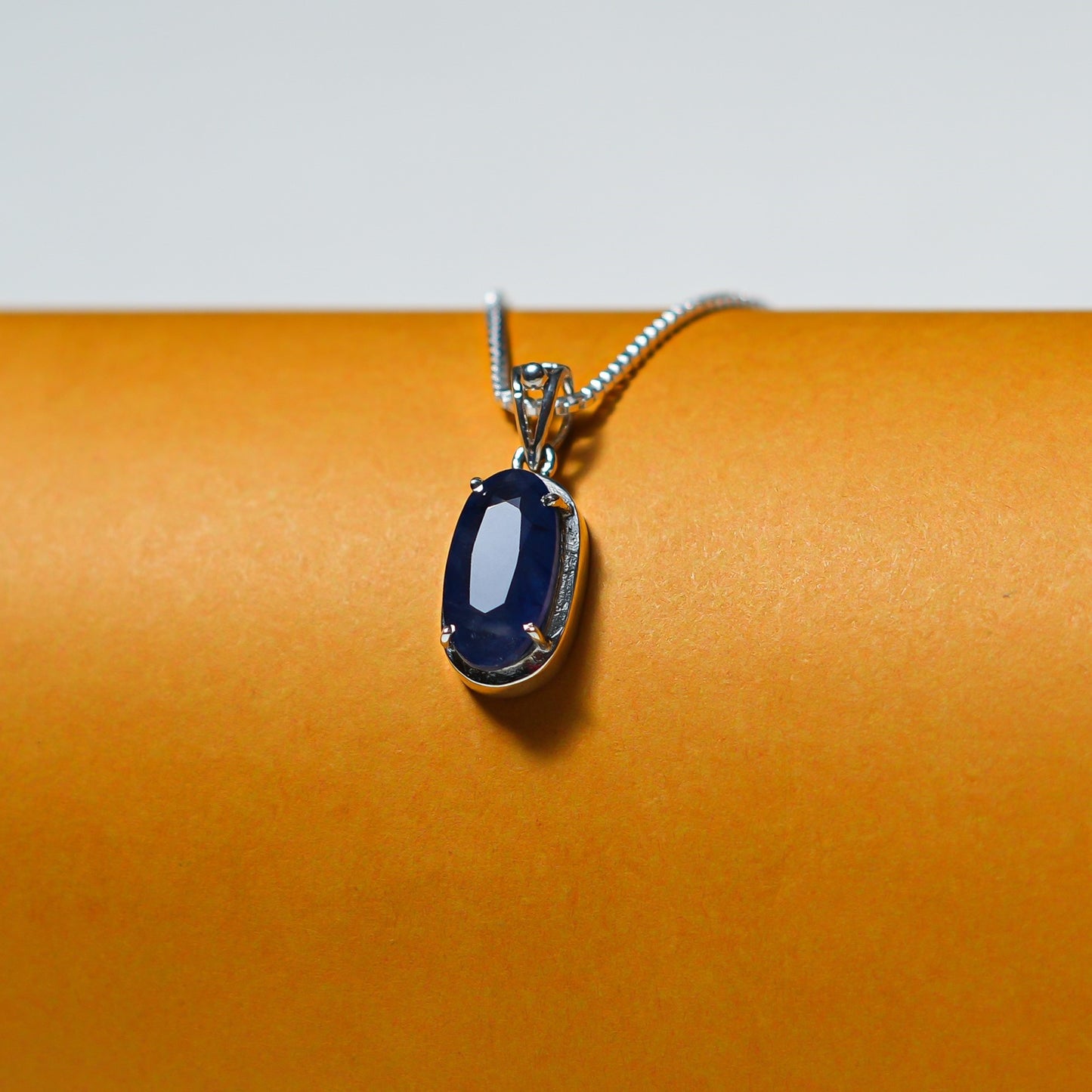 5 Carat Blue Sapphire (Neelam) Pendant